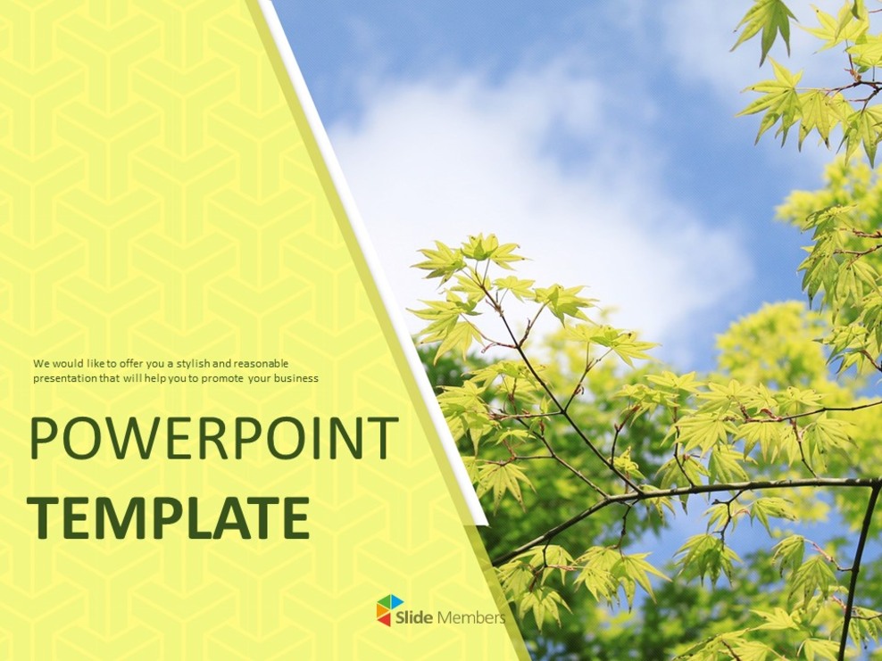 Google Slides Images Free Download - Green Leaves