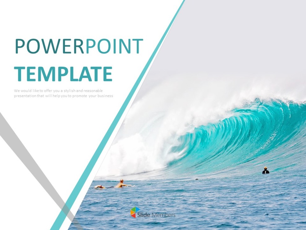 Google Slides Template Free Download - Waves_01