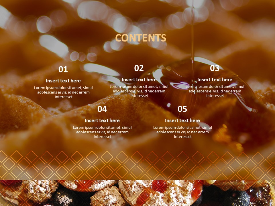 Free Presentation Template - Waffles with Honey_02