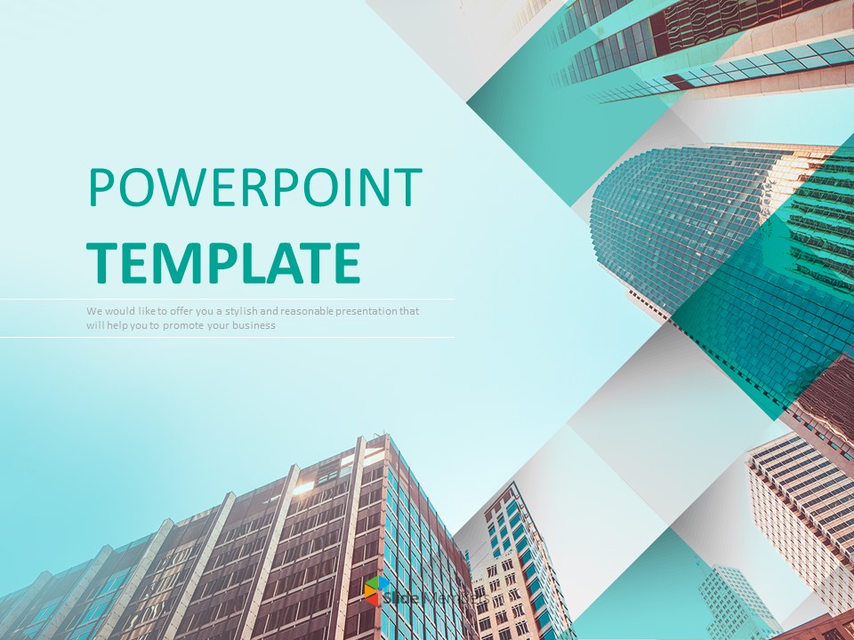 Glass Building Google Slides Free