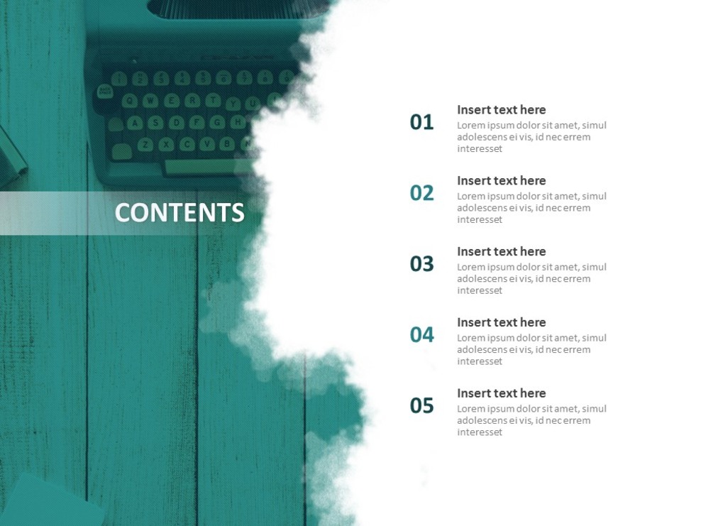 Typewriter Google Slides Images Free Download