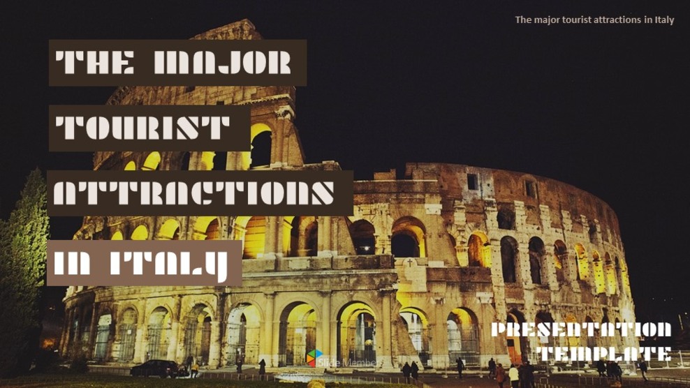 意大利的主要旅游景点 谷歌演示模板_01