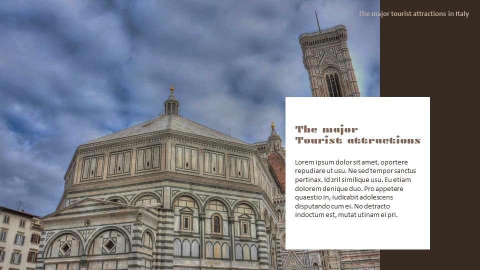 意大利的主要旅游景点 谷歌演示模板_02