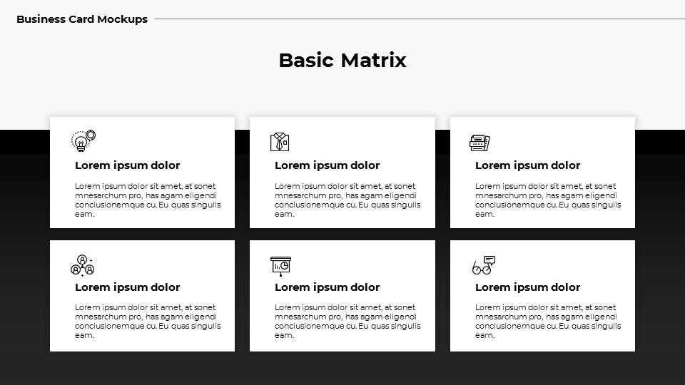名刺のモックアップ mac用のgoogleスライド