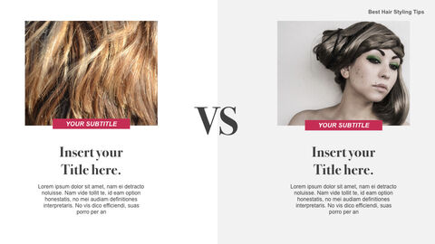 Best Hair Styling Tips Theme Keynote Design