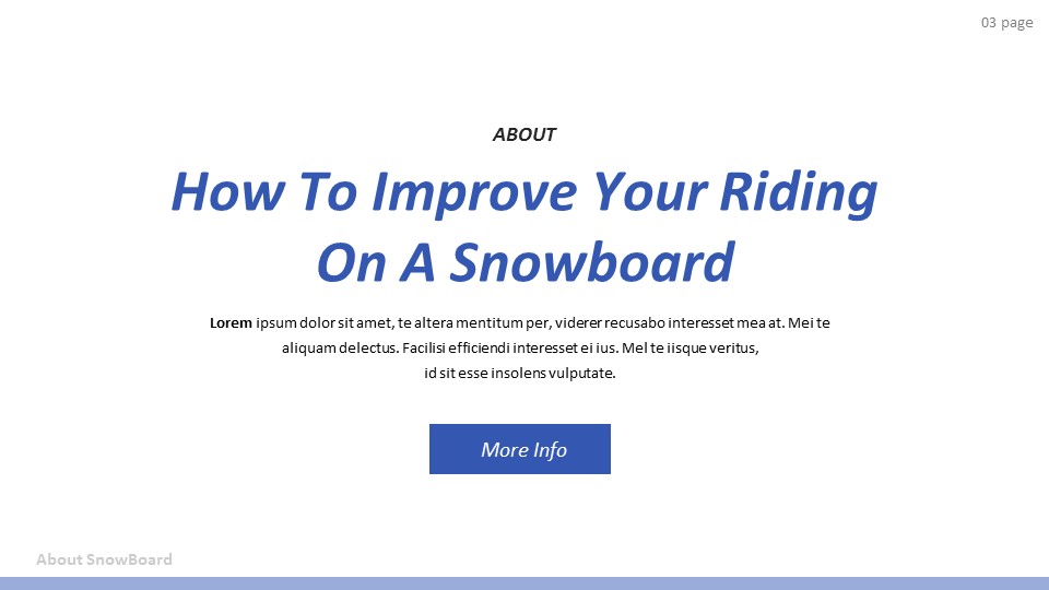 有关单板滑雪的基本技巧和窍门 简单的Google幻灯片模板_03