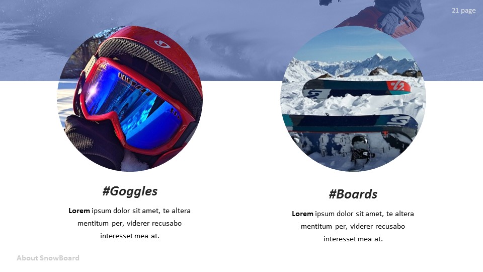Basic Tips & Tricks About Snowboard Simple Google Slides Templates|Sports