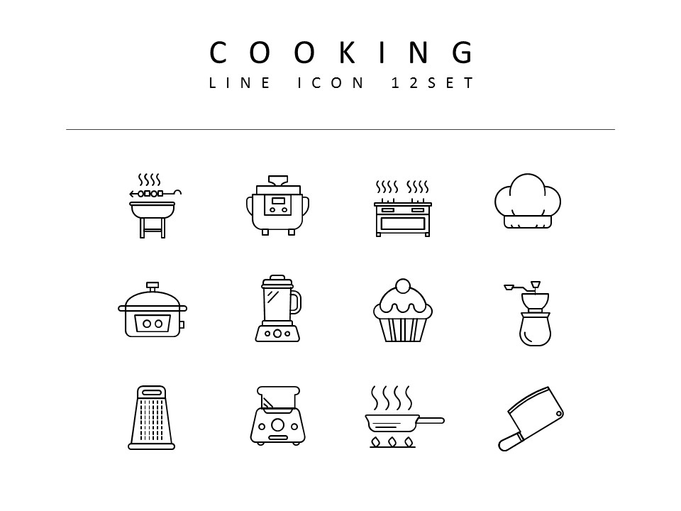 Cooking Vector Icons Set