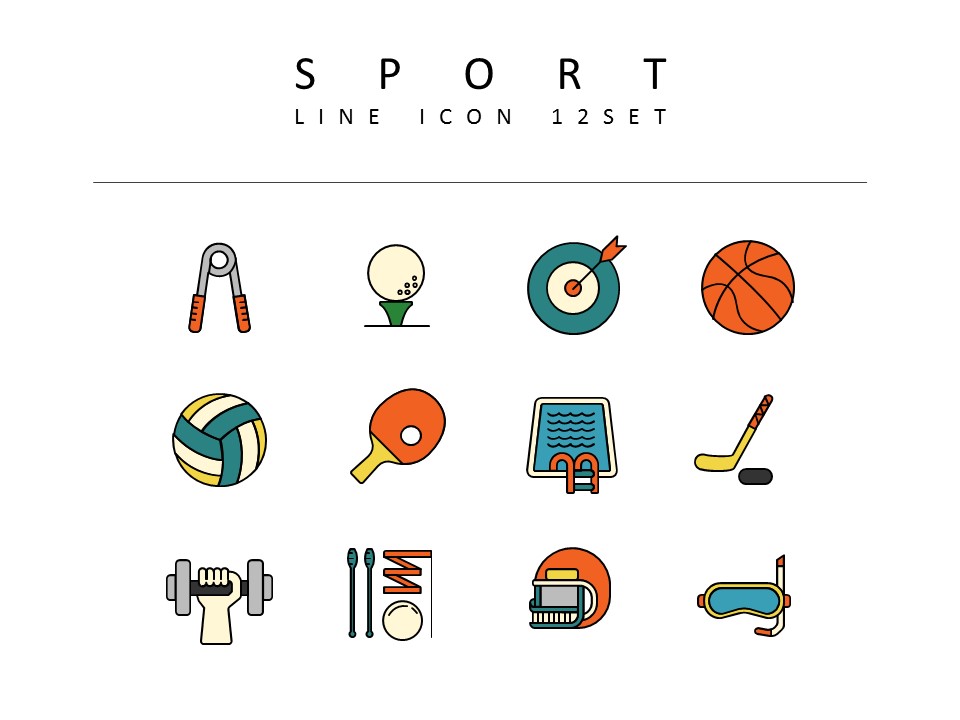 运动 图标向量_03