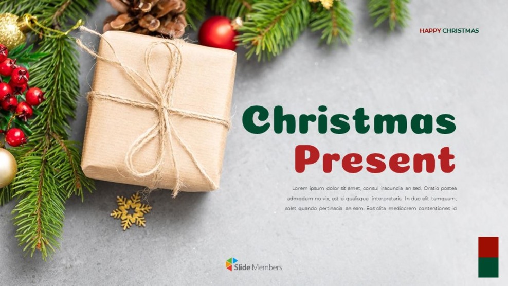 Regalo di Natale Google Slides Modelli per la tua prossima presentazione_01