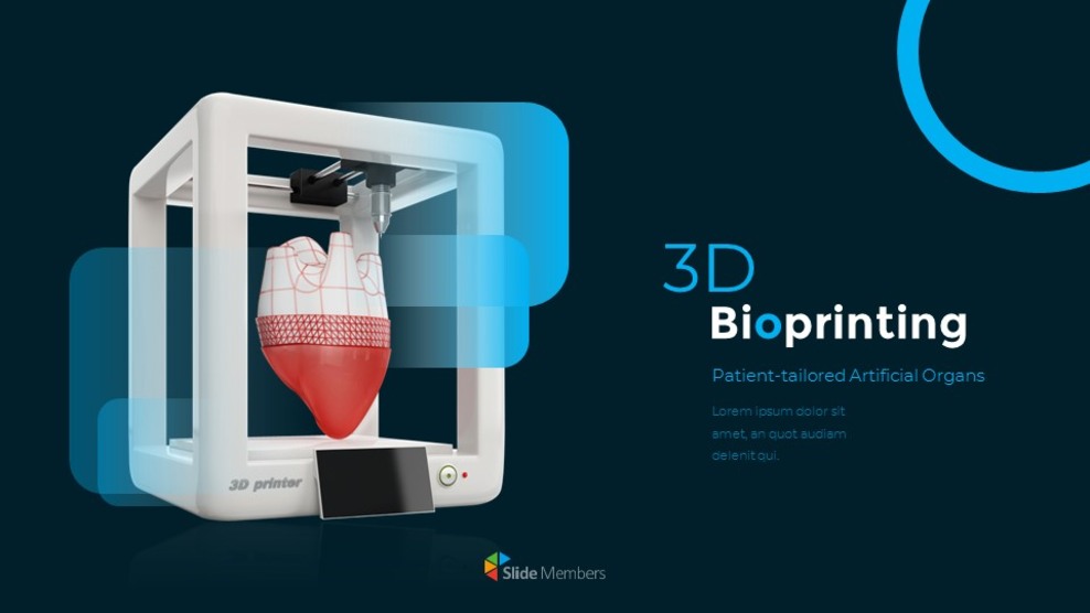 3D生物打印 谷歌幻灯片主题_01