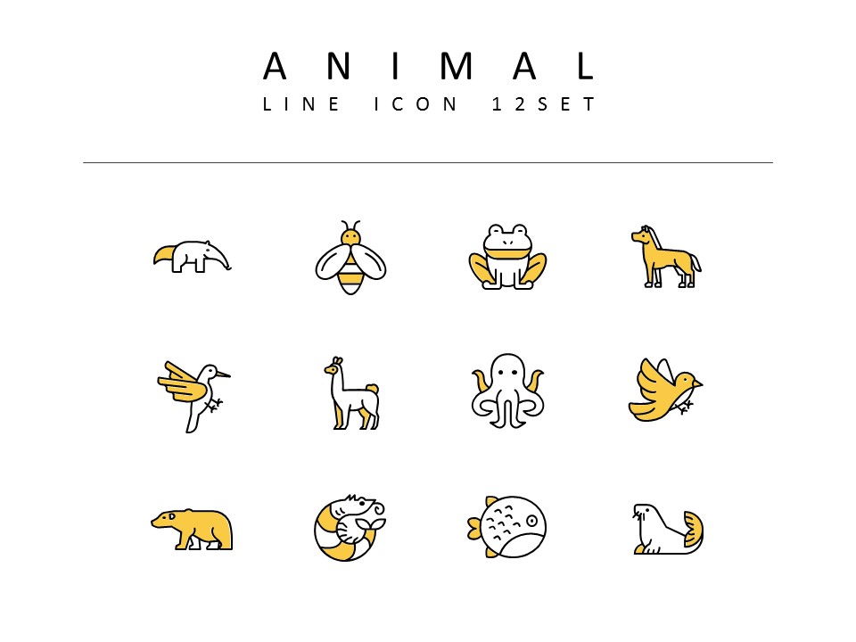 Animal Vector Icons Set