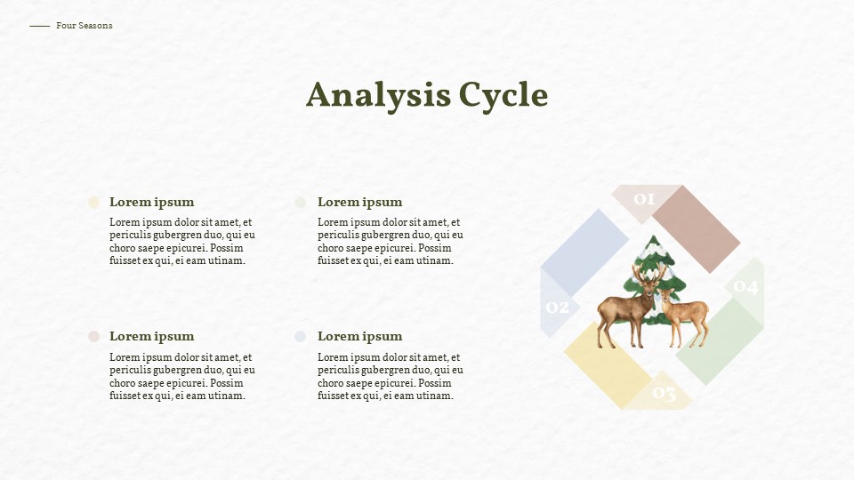 Four Seasons Watercolor Design Presentation Google Slides Templates