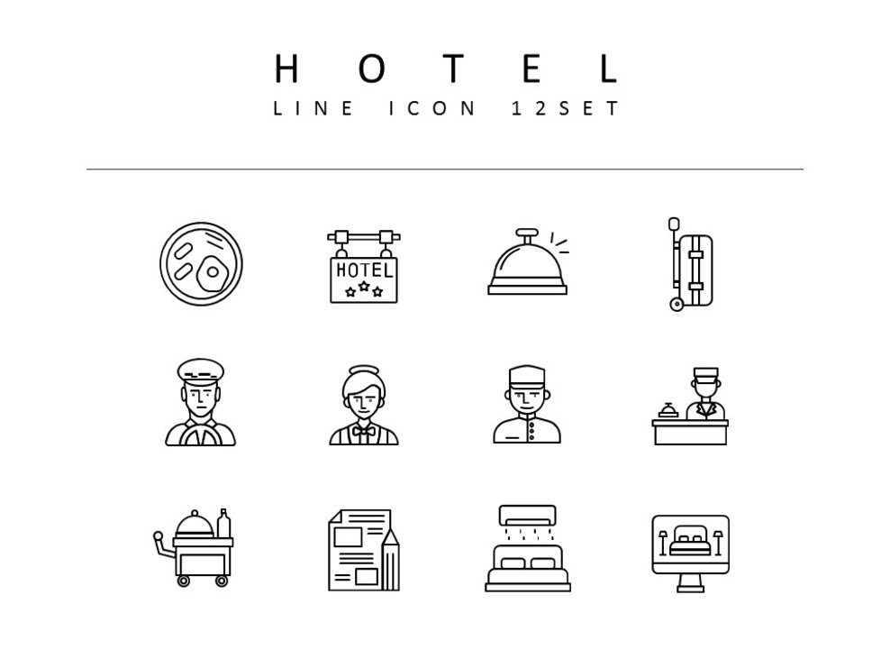 Hotel Icons Vectors_01