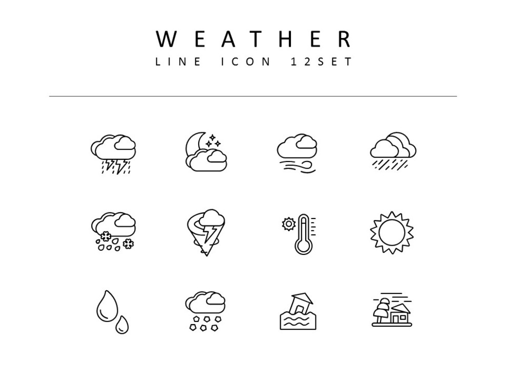 天气 矢量图标_01