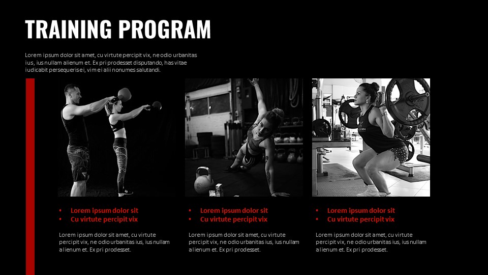 Physical Fitness Simple Google Slides Templates