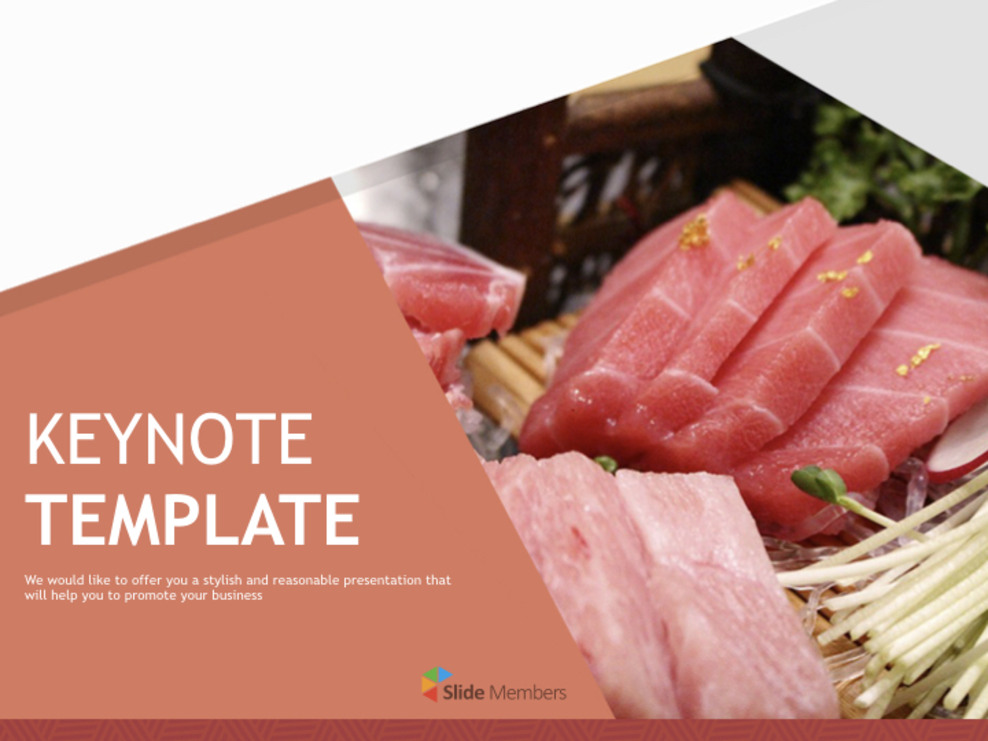 Keynote Template Free - delicious tuna_01