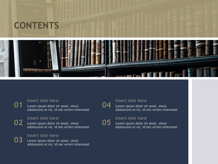 bookshelf in the library - Free Keynote Backgrounds