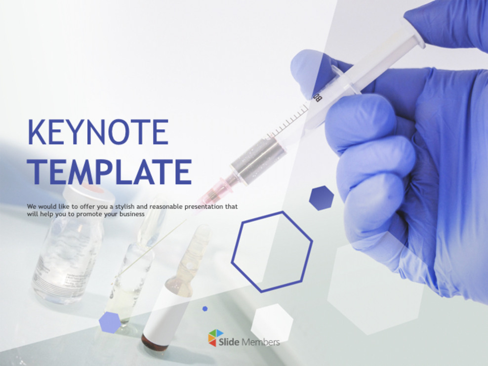 Keynote Template Free - medical syringe_01