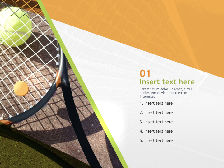 Keynote Template Free - tennis racket_03