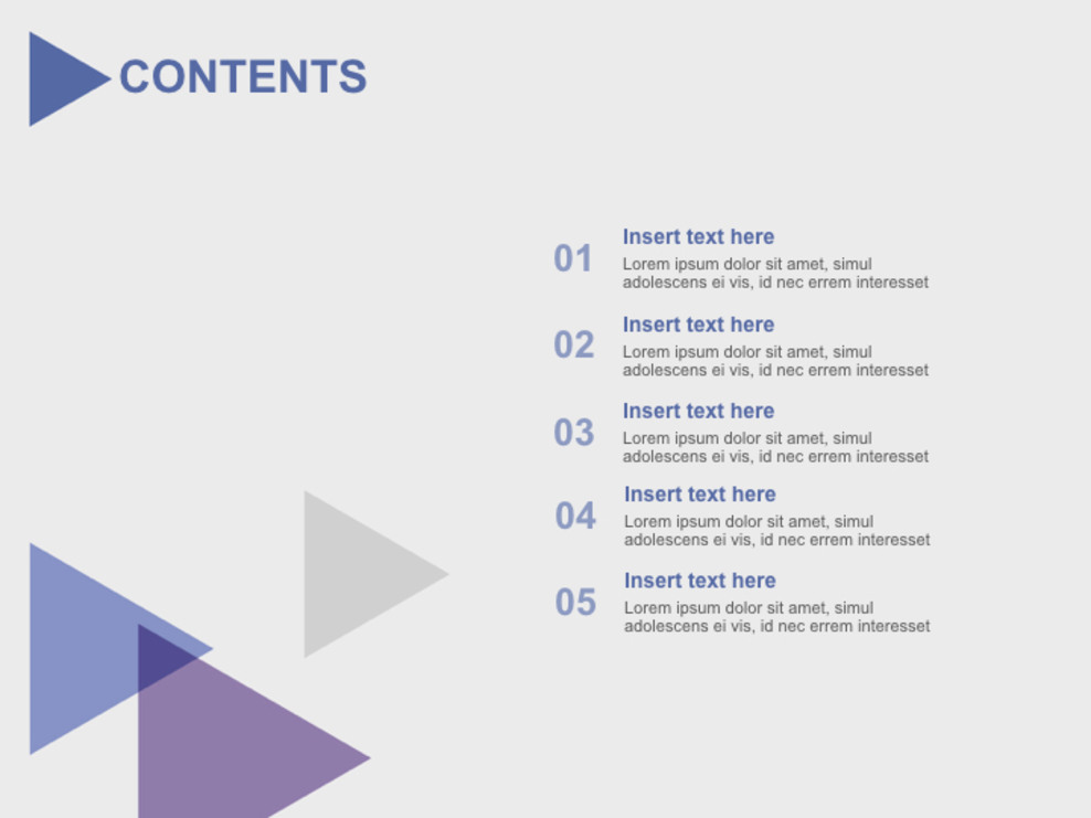 小さな魚のように見えるカラフルな三角形 キーノート用の無料画像 スライド