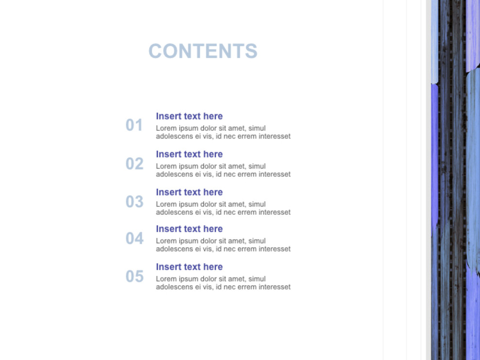 無料キーノートテンプレート 青い木のテクスチャ