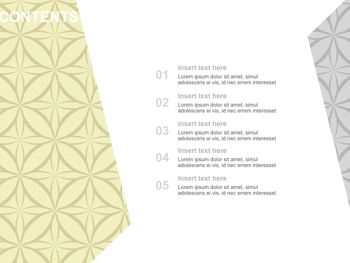 Keynote online Free - Fancy Aesthnic Patterned With Gray and Yellow_02