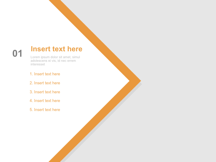Orange Lines With White, Triangle Background - Keynote Free_03