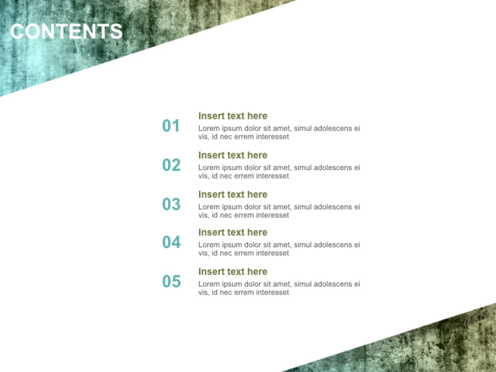 ターコイズの古いテクスチャ オンラインで無料キーノート スライド