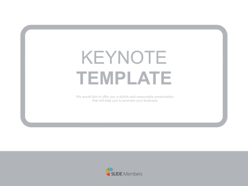 Keynote Template Free - Gray and Purple Title Outlines_01
