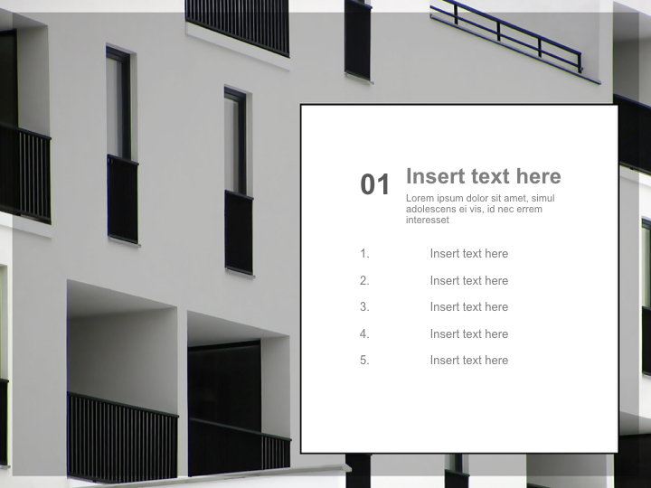 Free Professional Keynote Templates Windows on Black and White Buliding