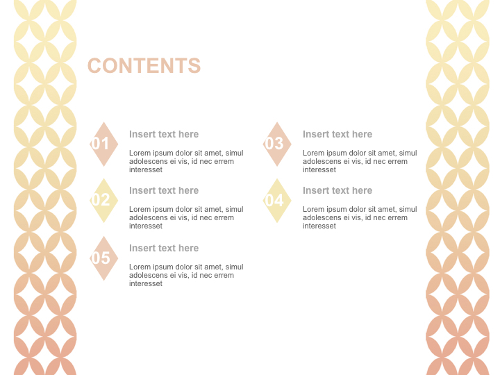 Ivory and Pink Gradated Flower Pattern - Free Images for Presentations_02