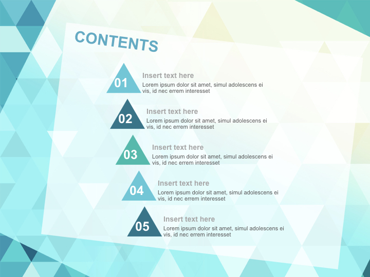 Keynote Free - Mint Sparkling Triangle_02