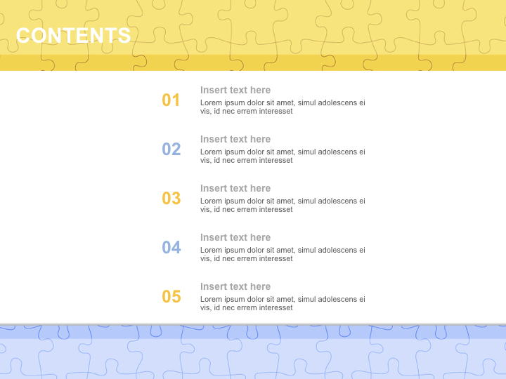 Keynote Images Free Download - Yellow and Blue Puzzle Pattern_02