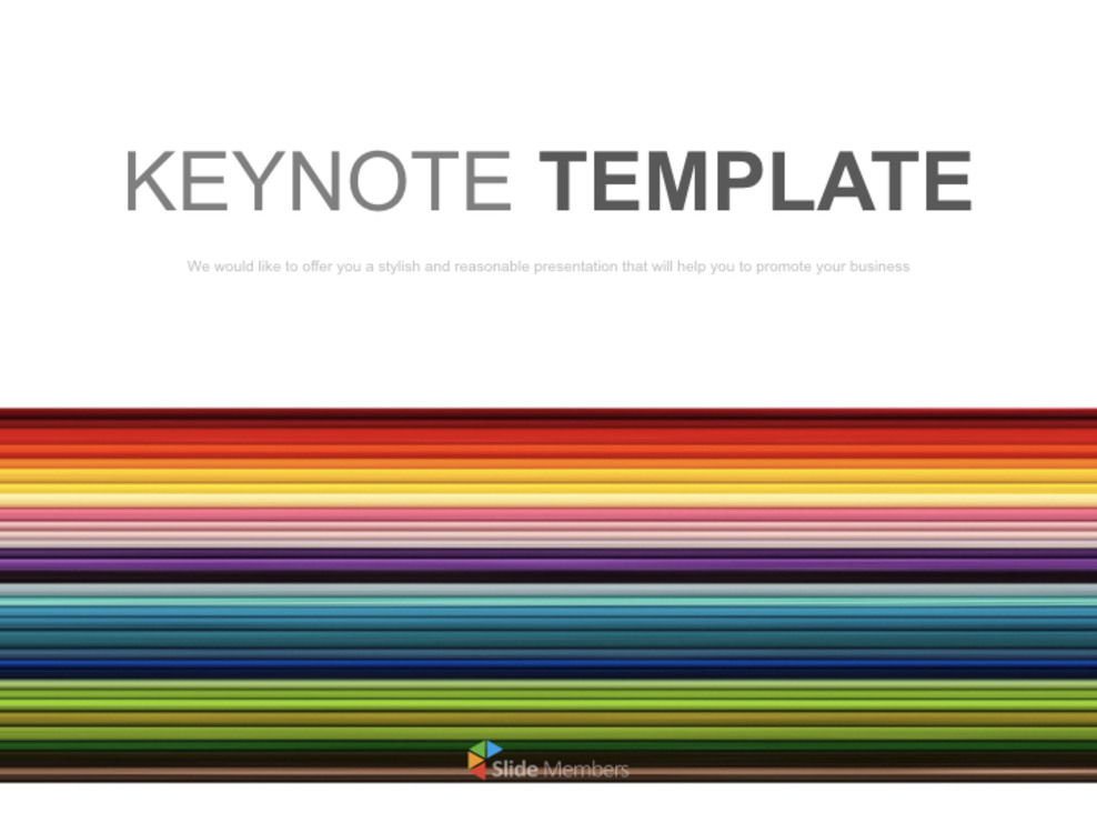 Rainbow Striped Pattern - Keynote Download Free