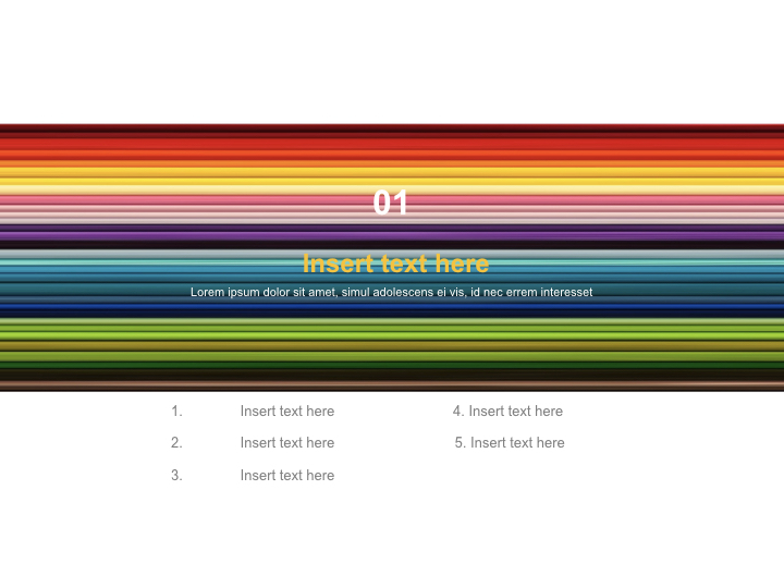 Rainbow Striped Pattern - Keynote Download Free