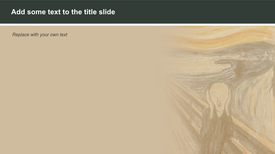 Free Business Keynote Templates - Edvard Munch