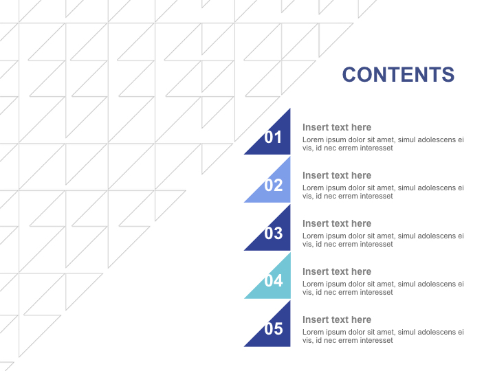 Keynote Template Free Download - Blue Sparkling Triangles/ Line Patterned Triangle_02