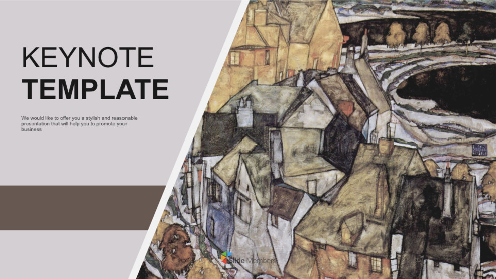 Keynote Free - Egon Schiele <the House-bend>_01
