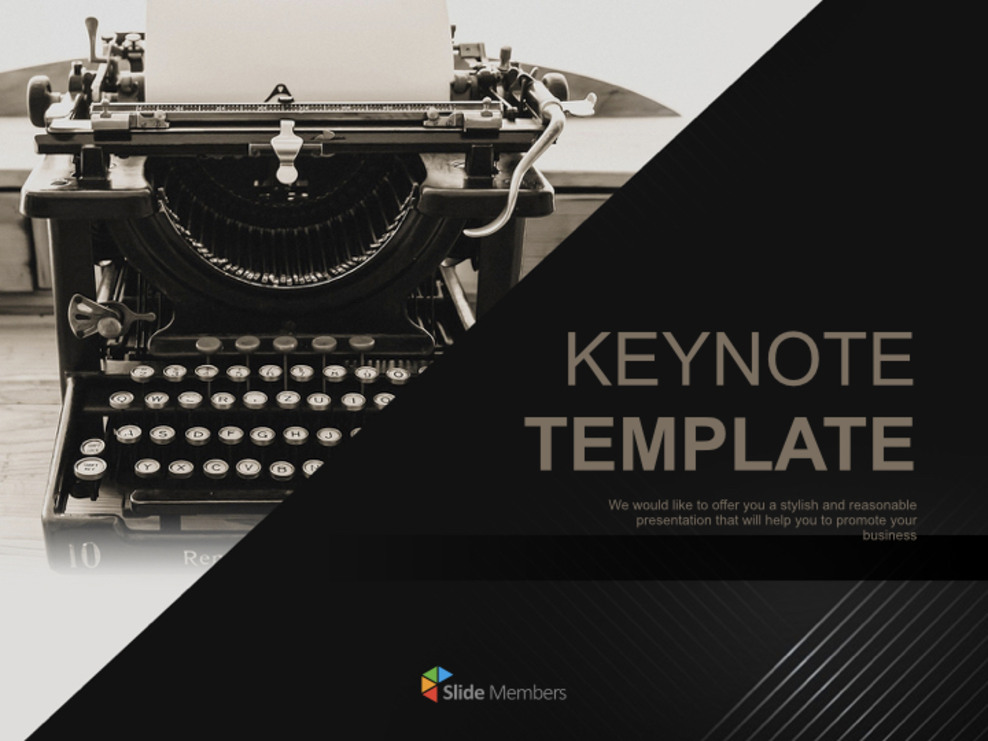 Typewriter Free Professional Keynote Templates