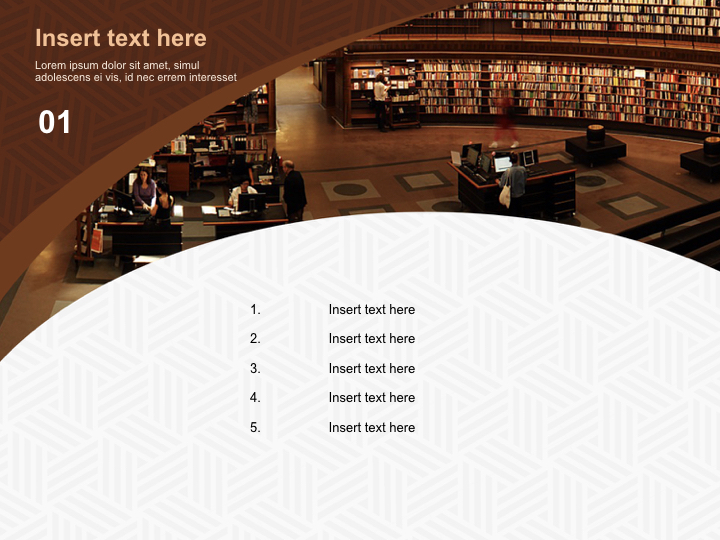A Large Library - Keynote Free|Slides
