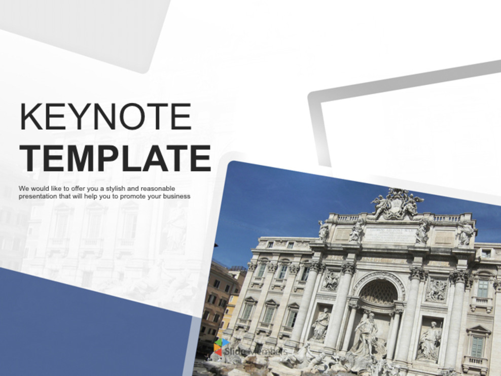 Keynote Template Free - FontanA Di Trevi in Italy_01