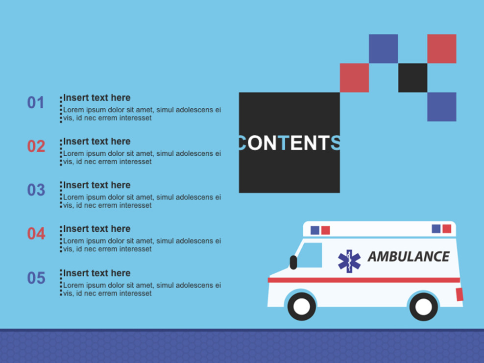 キーノートのテンプレート無料ダウンロード 救急車