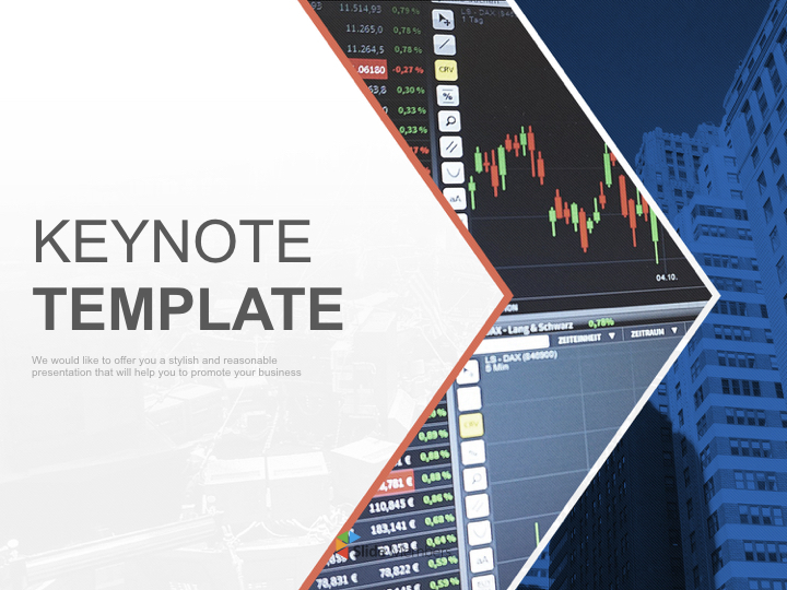 A Stock Chart Free Keynote Template Download