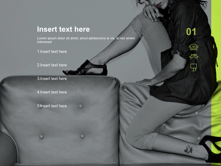 Sofà semplice - Progettazione del modello Keynote gratuito_03