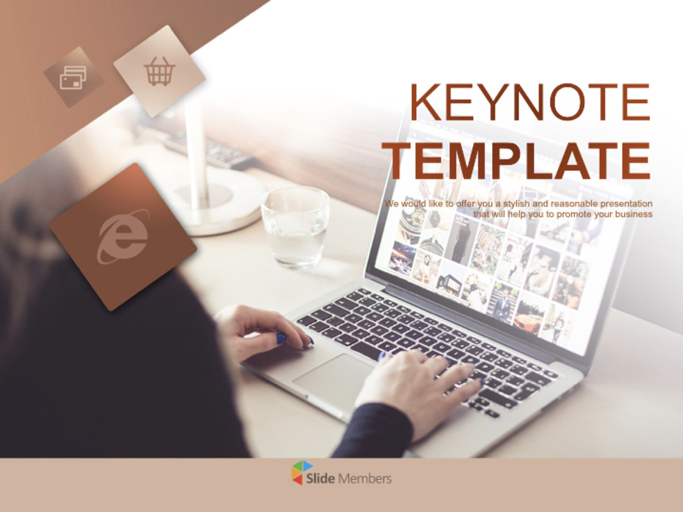 Keynote online Gratis - Las compras en línea_01