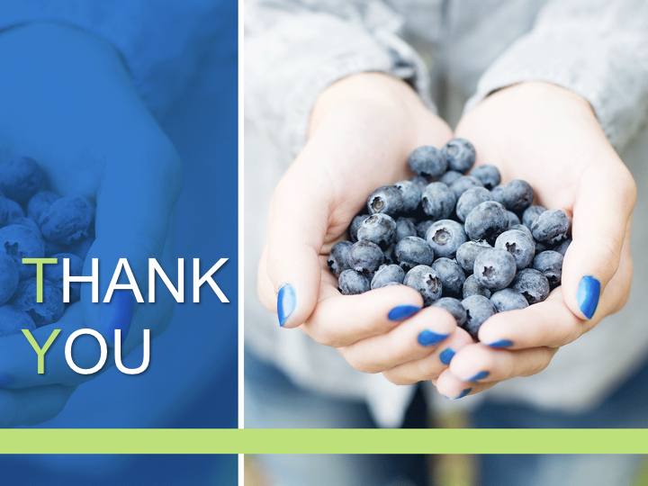 スーパーフードブルーベリー 無料キーノートテンプレート