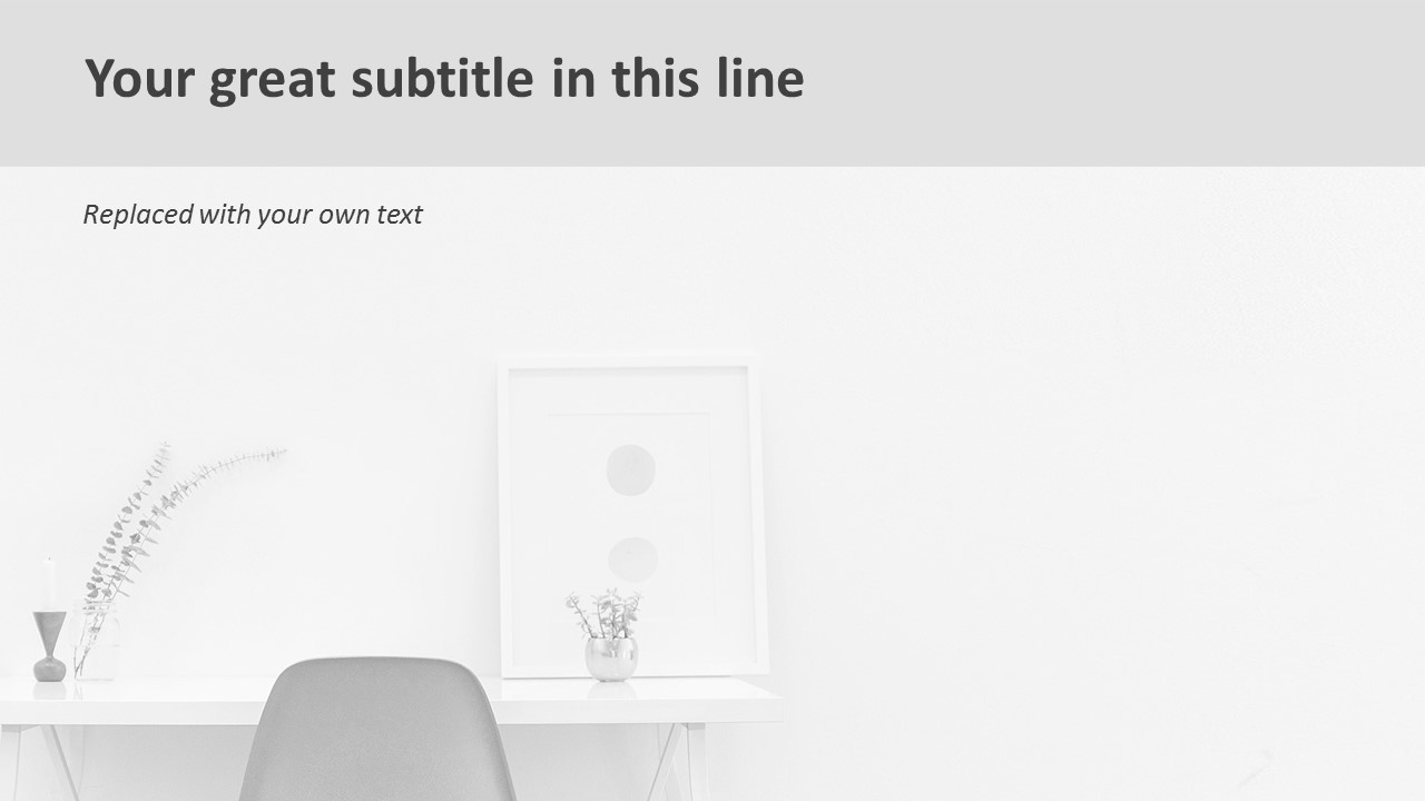 無料のpowerpointテンプレート シンプルなインテリア