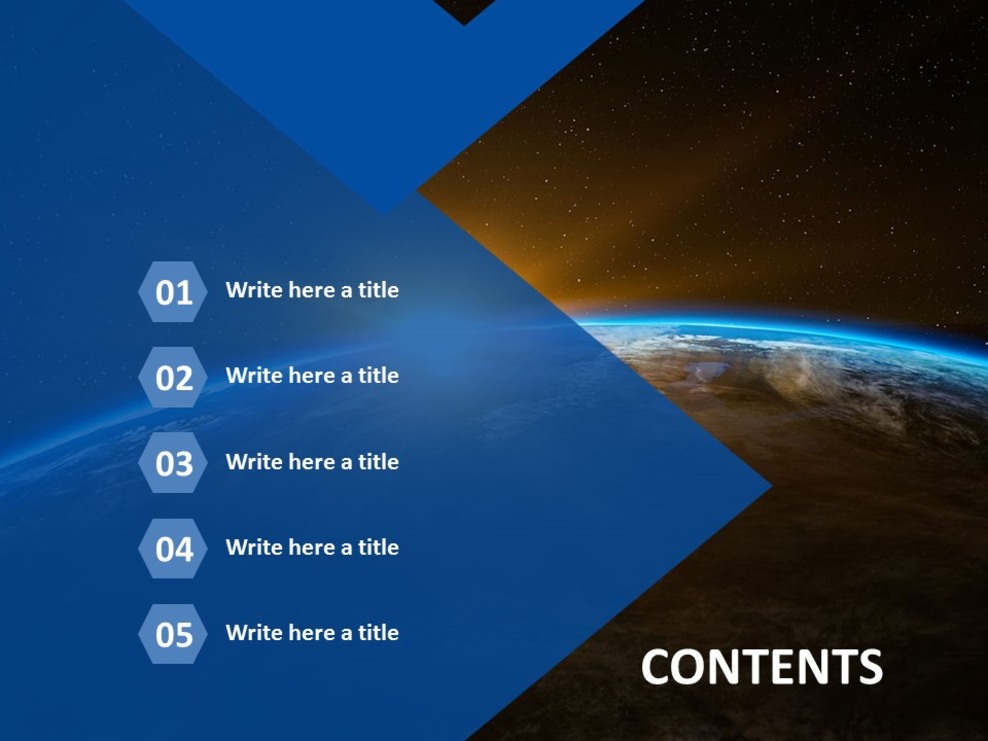 Free PPT Template Design - Mystery of the Universe