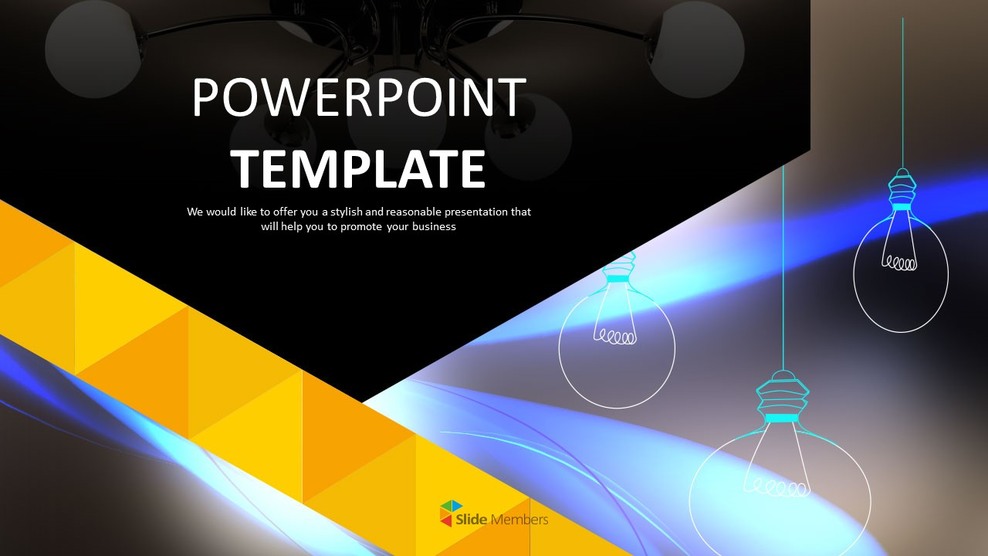 独創的なアイデア - 無料PowerPointのテンプレートデザイン_01